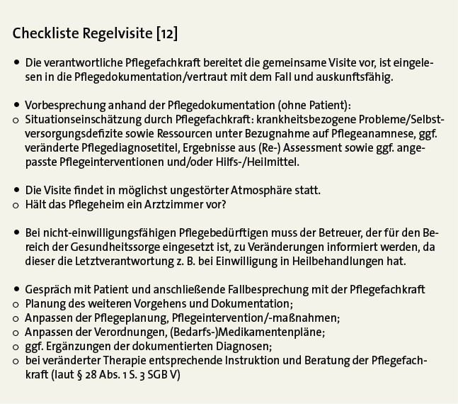 Abb. 2: Checkliste Regelvisite [12]