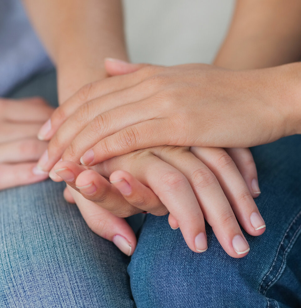 Familie und Freunde können eine Stütze sein.