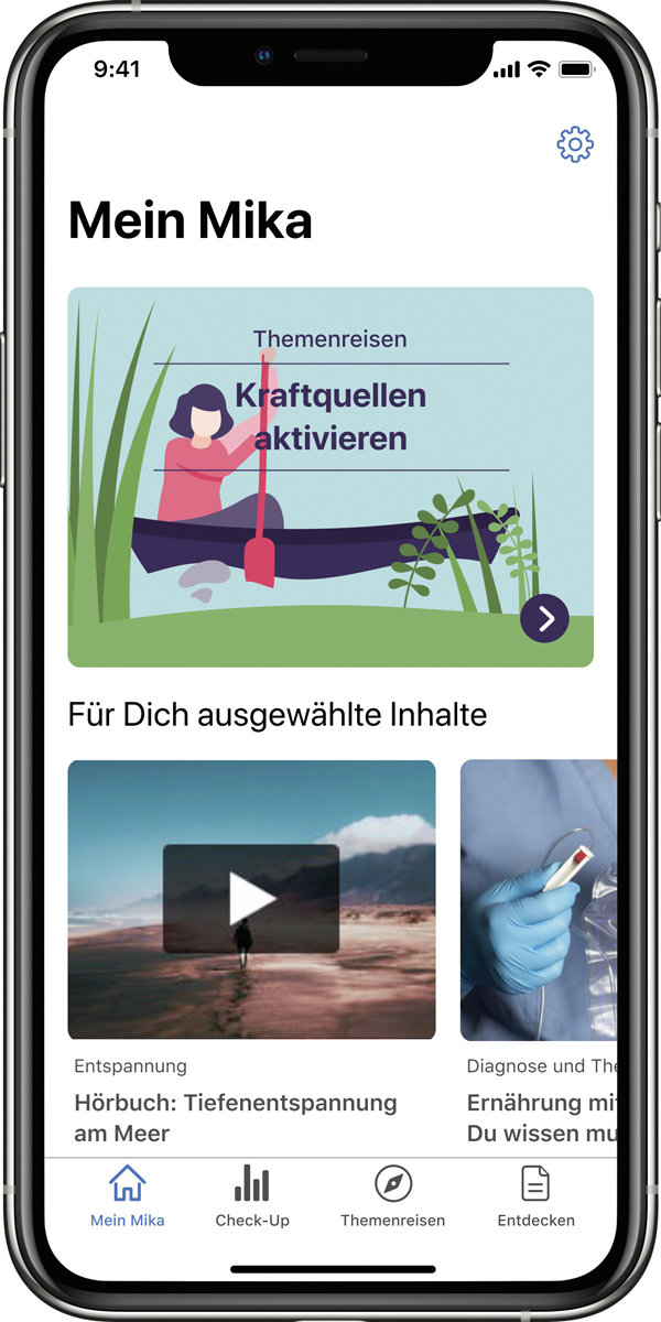 Durch gezielte Fragen und tägliches Monitoring lernt die App die Anwender immer besser kennen.